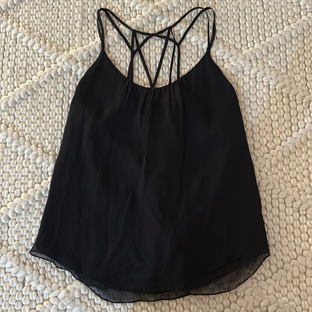 Rebecca Taylor black silk top